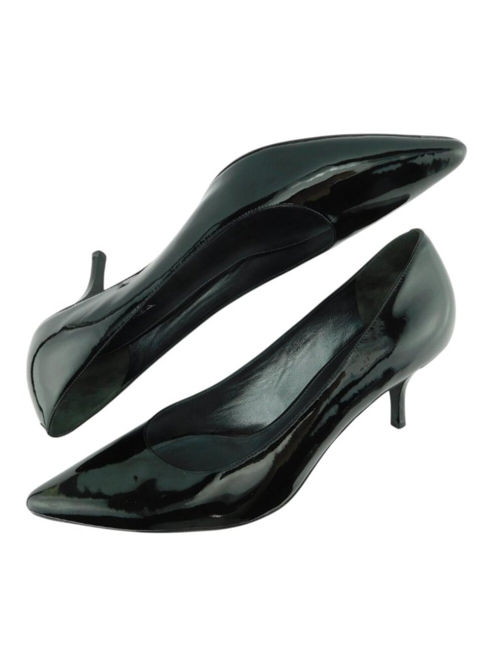 VIA SPIGA Black Patent Leather Classic Pointed Heel Pumps 11.5 - Picture 4 of 8